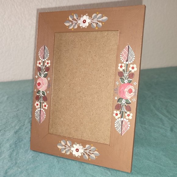 Hand painted Folk Transylvanian Photo Frame Traditional Authentic design Romania - Picture 1 of 5